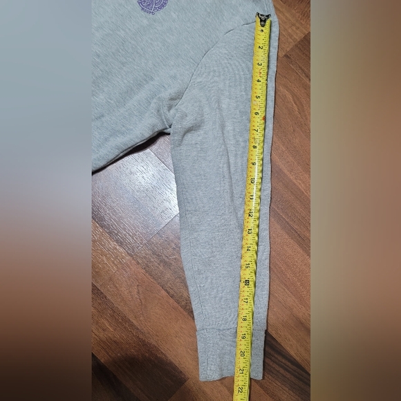 North Face Women's Logo Hoodie Sweatshirt Grey Heather Paisley logo Size Medium - Picture 7 of 9